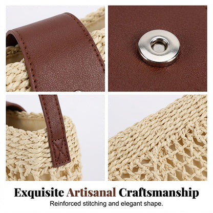 👜 Woven Crossbody Bag – Boho, Handwoven, Adjustable, Lightweight ✨