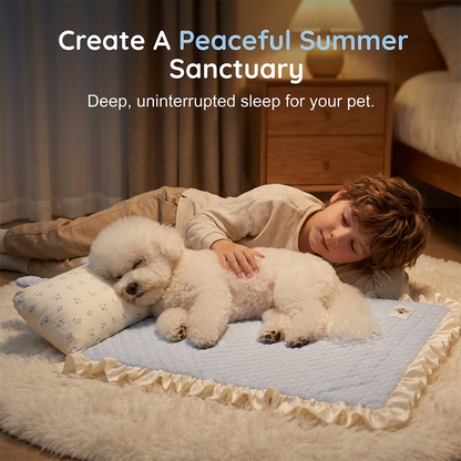 🥳SUMMER HOT SALE💞50K+ SOLD😍!Pet Cooling Mat with Pillow