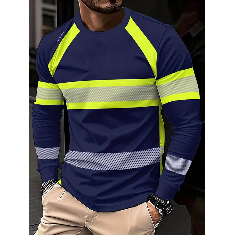 Men's High Visibility Round-Neck Top