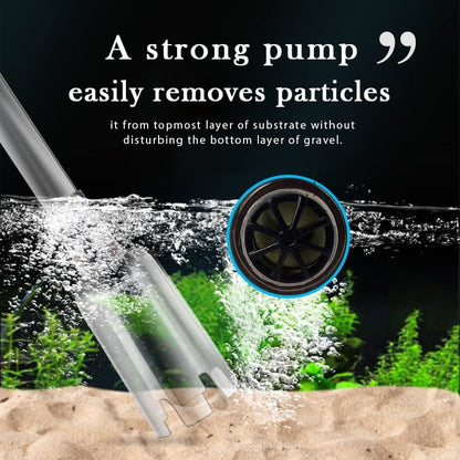 🐠 Electric Aquarium Gravel Cleaner—battery-operated, adjustable length, and easy to use—suitable for all aquariums 🧹🐟