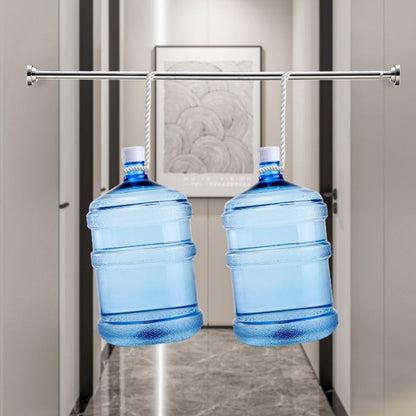 🛏️ 🔧 Adjustable No-Drill Tension Rod – Damage-Free Install, Anti-Slip & Multi-Purpose, Max 15KG Load 🏠