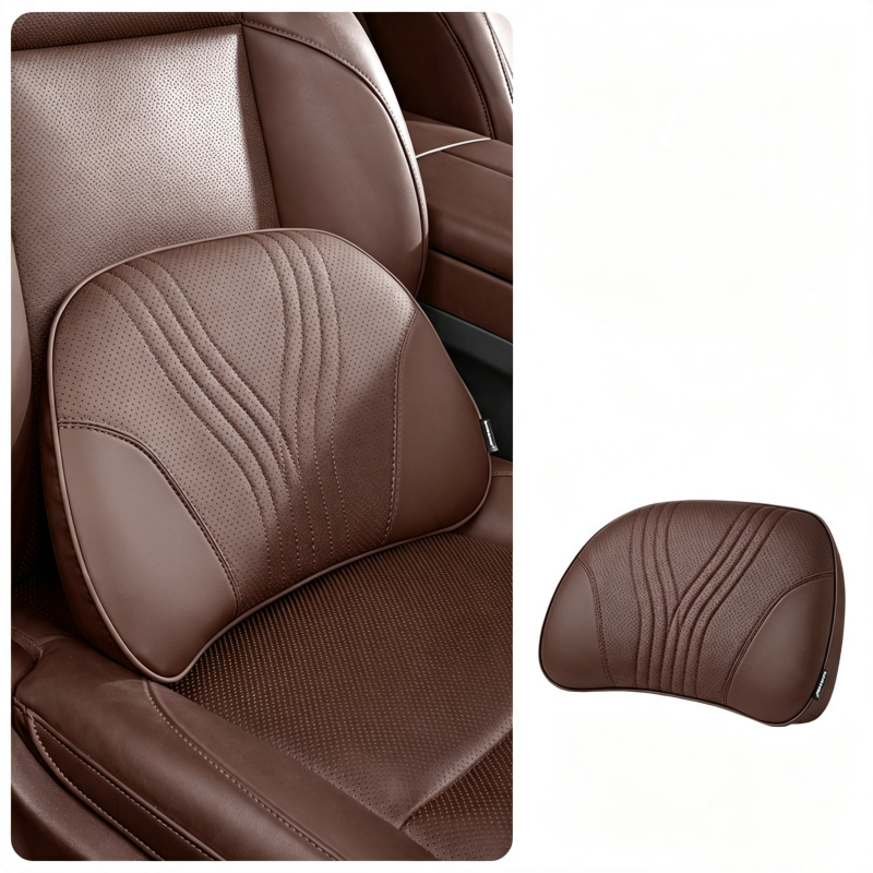 🚗💺Premium Car Seat Headrest & Lumbar Support Cushion