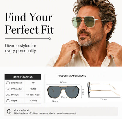 🎉 2026 Sale — Over 36,200 Sold!🕶️ Unisex Oversized Square One‑Piece Sunglasses