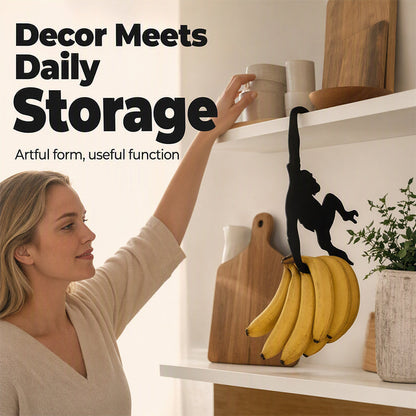 🐒 Monkey Shaped Banana Hook – Hang Fruit, Keys & Bags – Playful Storage with Personality! ✨