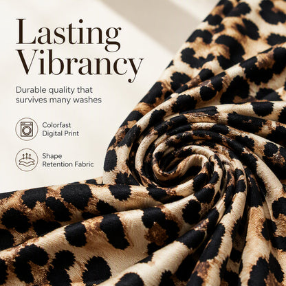💥Women's Plus Size Leopard Print V-Neck Top