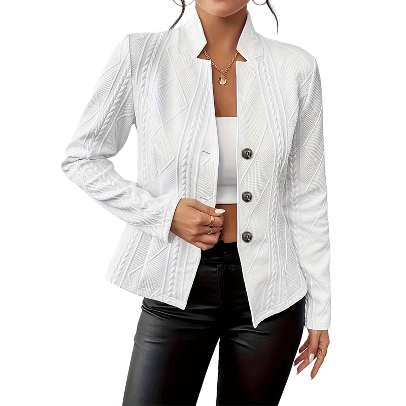 Women's Blazer-Style Knit Jacket