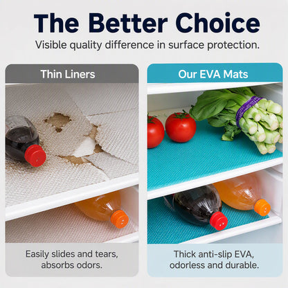 🧊 Waterproof Fridge Shelf Liners – Non-slip, easy-clean & food-safe – Keeps fridge shelves fresh & organized ✨
