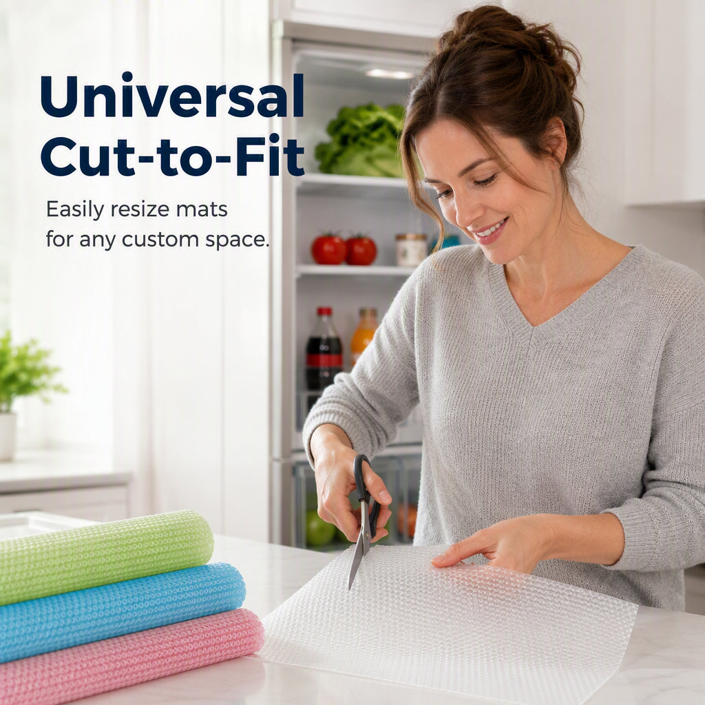 🧊 Waterproof Fridge Shelf Liners – Non-slip, easy-clean & food-safe – Keeps fridge shelves fresh & organized ✨