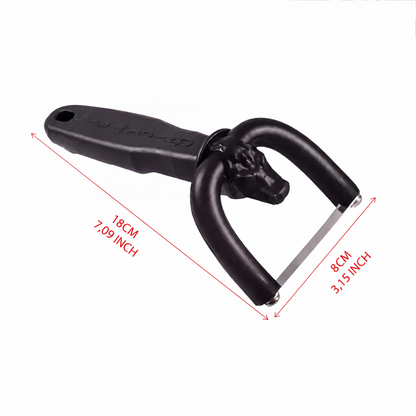 🥩🔪Handheld Fat Trimmer for Beef & Pork – U-shaped curved holder targets surface fat without wasting lean meat. Stainless steel blade, ergonomic grip – prep like a pro! 🧑‍🍳✨