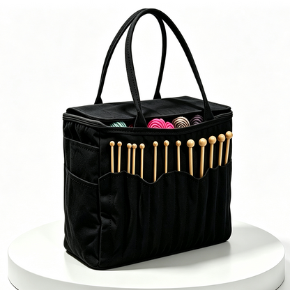 💞🔥Canvas Yarn Storage Bag with Needle Pockets