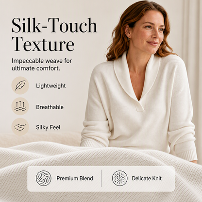 ☁️ Cozy Everyday Comfort | Women's Shawl-Collar Pullover Sweater