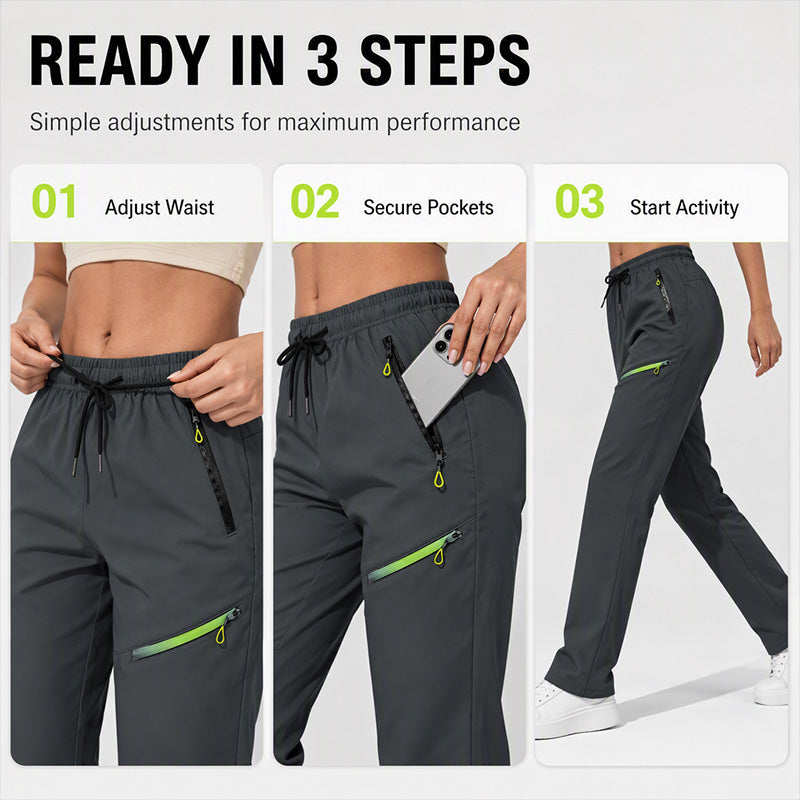 ⌛Limited-Time Offer-Women's Casual Athletic Pants with Zipper Pockets