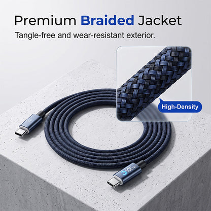 ⚡ 50% OFF | 100W USB-C Fast Charging Cable – Smart Chip & Braided Design