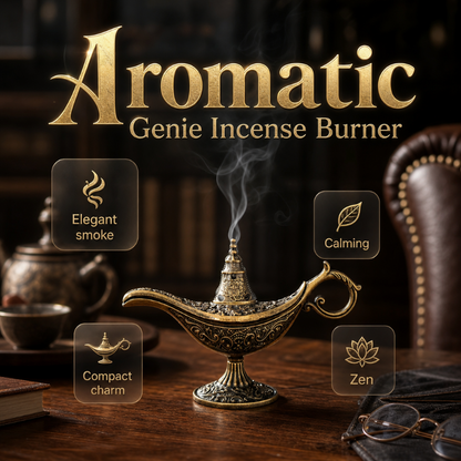 💥Retro Aladdin Magic Lamp Incense Burner🪔✨