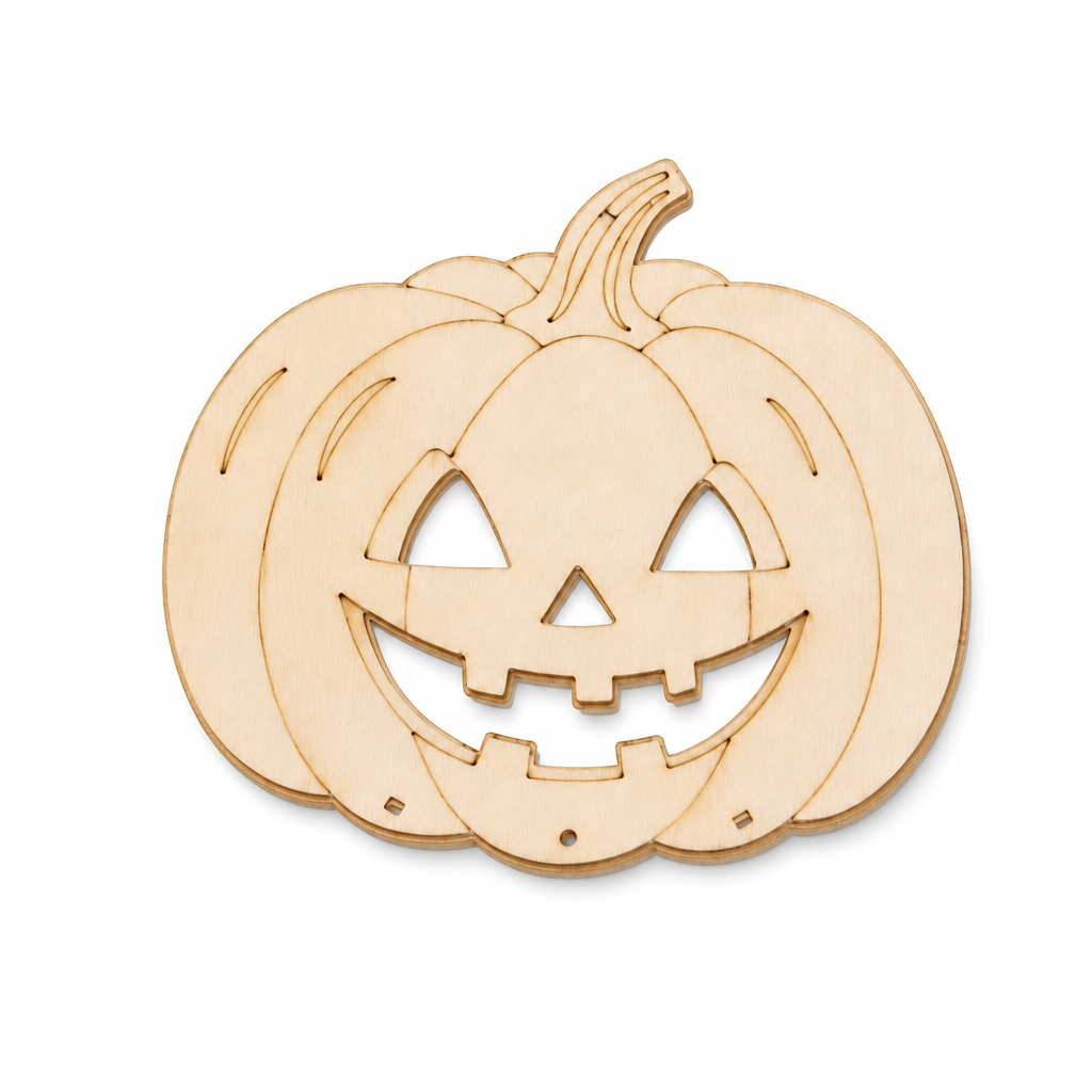 ⏰ Halloween Wooden Pumpkin Craft Kit | DIY Wind Chime 🎃