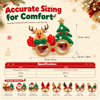 👻 🎃Novelty Christmas Eyeglass Frames Funny Holiday Party Decoration Eyewear