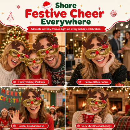 👻 🎃Novelty Christmas Eyeglass Frames Funny Holiday Party Decoration Eyewear