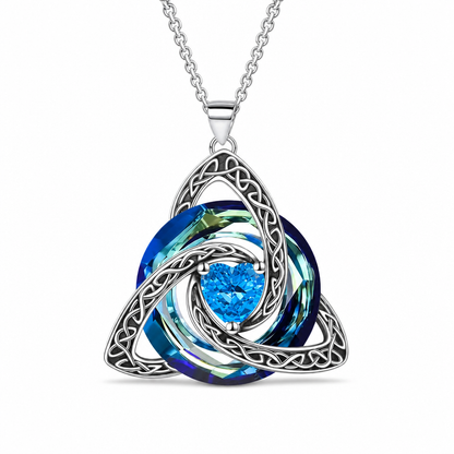 Women's Celtic Knot Birthstone Pendant Necklace