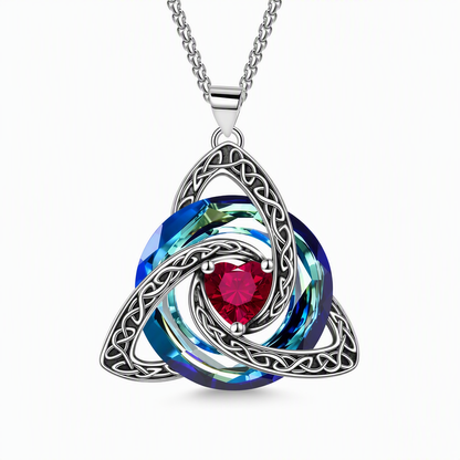 Women's Celtic Knot Birthstone Pendant Necklace