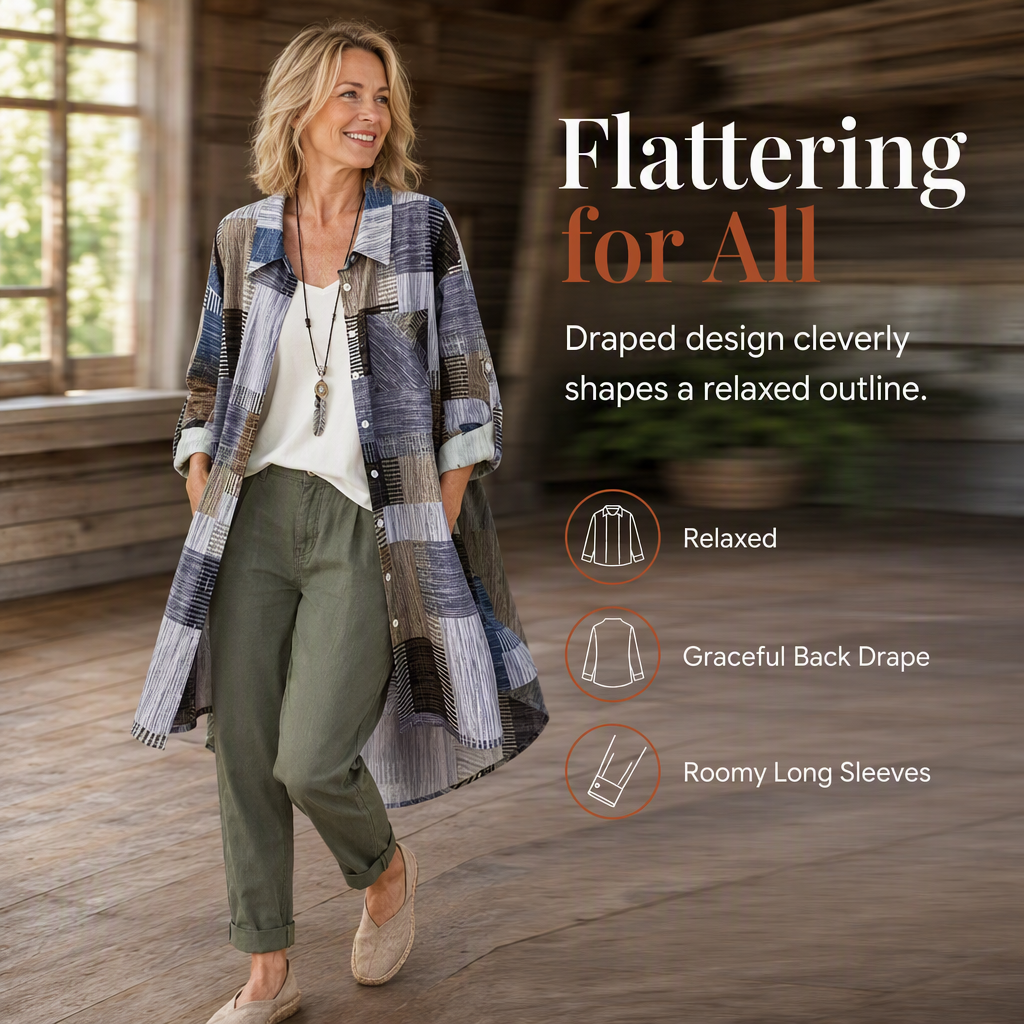 🏁 Classic Plaid, Relaxed Easy Layering | Women's Loose-Fit Shirt Jacket