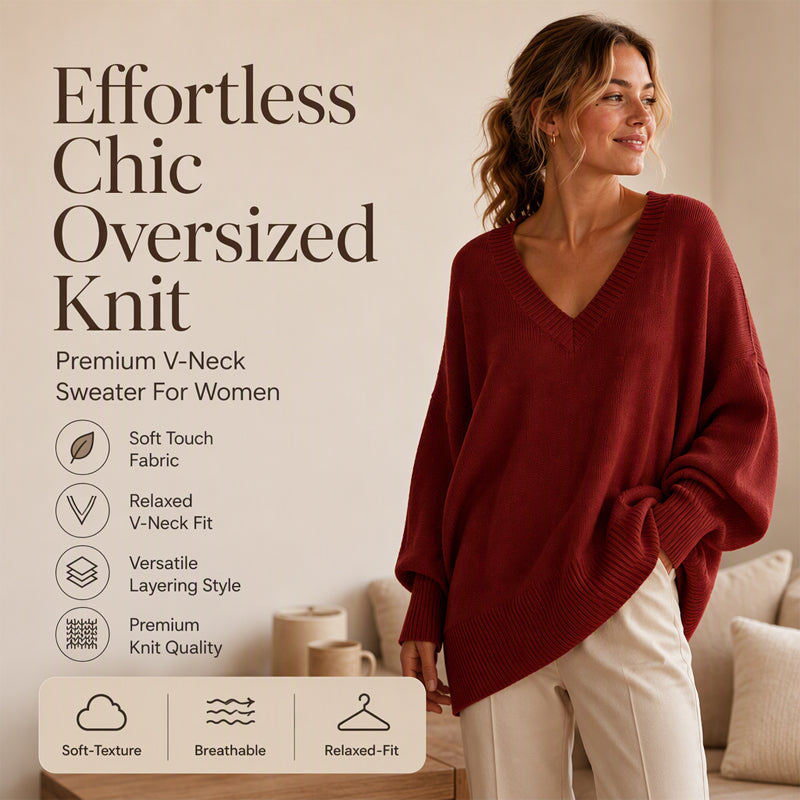 🍂🔥Women's Mid Length Knit Sweater