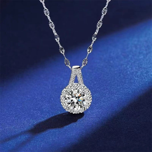 💕Moissanite Sunflower Pendant Necklace