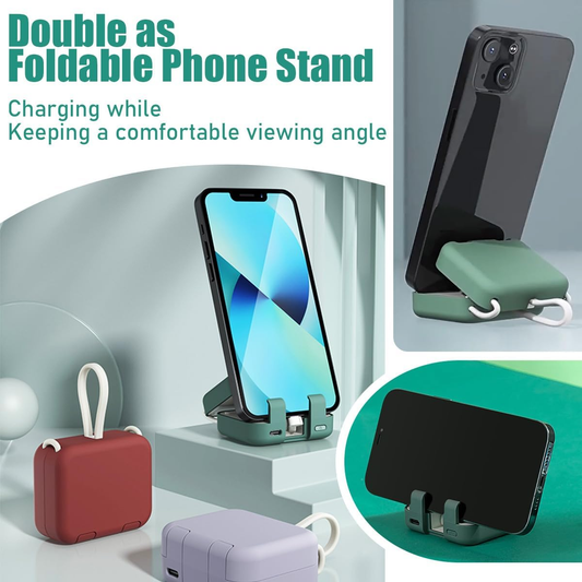 🎉Christmas Sale 49% OFF🎁-Portable Wireless Charging Treasure Mobile Phone Holder⚡