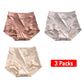 Pay1 Get 3(3pack) Premium Satin Antibacterial Ice Silk Moisture Absorbent Panties