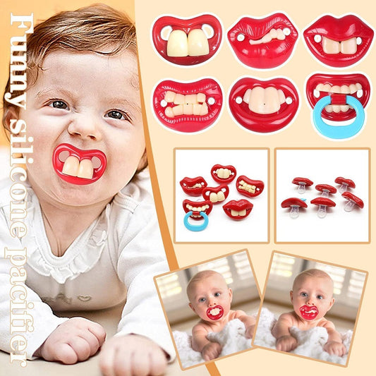 (🌲EARLY CHRISTMAS SALE - 49% OFF) 🎁Funny Teeth Baby Pacifiers