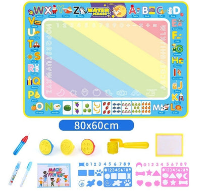 🔥Last Day Promotion 49% OFF - Water Doodle Mat, Aqua Painting Drawing Mat Mess Free Learning Toy Mat